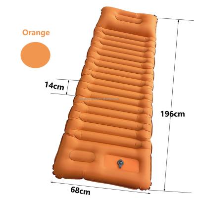 China Ultralight Inflatable Deflation Mat Foot Pump Quick Self Camping Protection Outdoor Sleep Self Inflating Camping Mat for sale