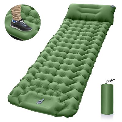 China High Quality Ultralight 10cm Thick Foot - Protective Inflatable Mat Sleeping Pump Camping Self-Inflating Air Mattress for Outdoor Hiking for sale