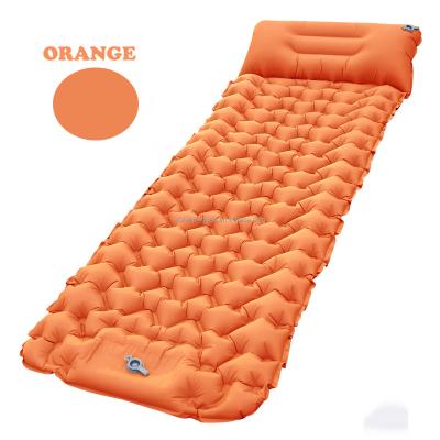 China Ultralight Outdoor Sleep Protection Air Mattress Cushion Inflatable Ultralight Bed with Pillows for Hiking Trekking Camping for sale