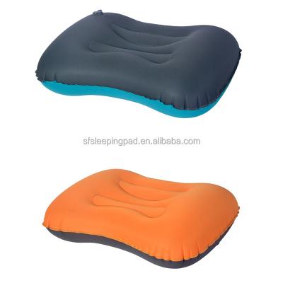 China Anti-Snore Inflatable Camping Sleep Pillow Foldable Custom Personalized Logo Travel Pillow For Travel for sale