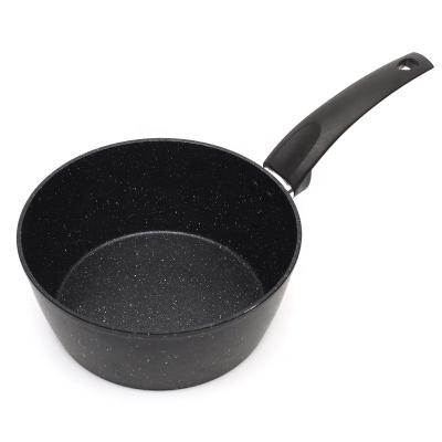 China 26cm Aluminum Milk Saucepan Nonstick Cookware Soup Pot Viable Nonstick Induction Nonstick Milk Pan Cookware for sale