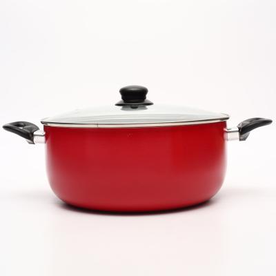 China 2022 Viable Hot Selling 28CM Non-stick Aluminum With Cover Soup Pot for sale