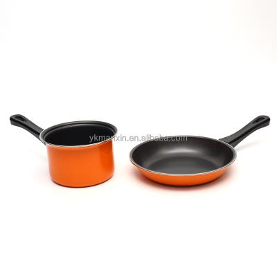 China 16CM/20CM Viable Milk Pot Frying Pan Set Cookware Cast Iron Cookware Set for sale