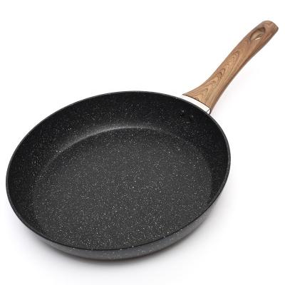 China Sustainable Egg Frying Pan Forged Aluminum Marble Coated 26cm Frying Pan for sale