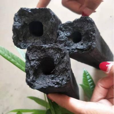 China Long Burn Time Easily Cleaned Rectangular Bamboo Charcoal High Heat Smokeless Environmental For BBQ Grill for sale