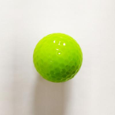 China Surlyn 392 Synthetic Rubber Dimples 2 Seats Surlyn Golf Colored Ball With Good Quality For Golf Driving Range for sale