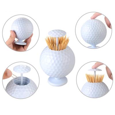 China Promotional Gifts Golf Toothpick - Auto Portable Plastic Gift Accessories Golf Ball Holder For Office for sale