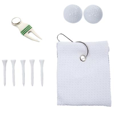 China Cotton Customized Golf Gift Set Production Of Golf Ball Fork Towel Ball Nail Club Business Gift Box Accessories Supplies for sale