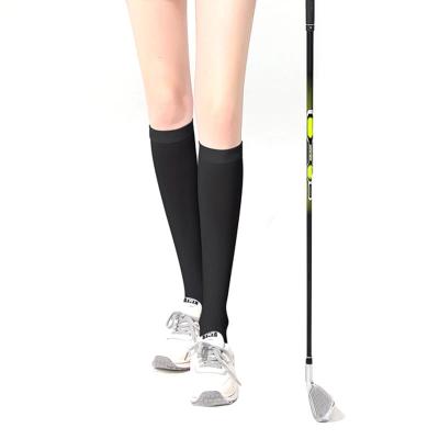 China Summer Breathable Outdoor Ice Silk Thin Golf Socks Sun Protection Above Knee In Breathable For Sports Socks for sale