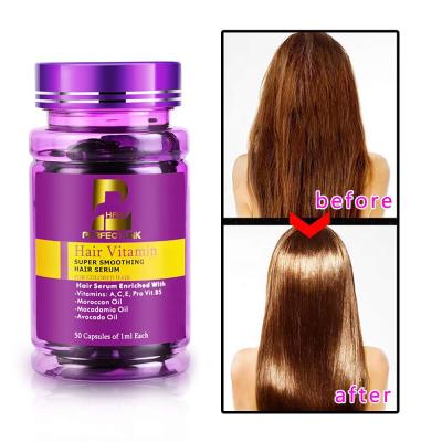 China Color-protecting Guangzhou Factory Private Label Bottle Hair Care Repair Supplement Hair Growth Treatment Oil Vitamins Serum Custom Capsules for sale