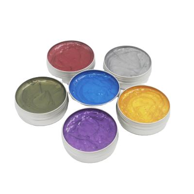 China Hair Color Dye Hair Styling Hold Hair Dye Pomade High Quality Strong &Hair Styling Clay For Temporary Dye Hair Private Label (100ml) OEM/ODM/ for sale