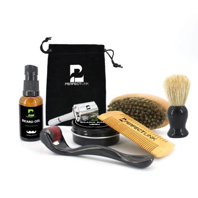 China Link ODM/OEM Natural Paraben Grooming Oil and Perfect Free Trimming Regenerating Kit Beard Care Kit For Men Beard Oil Beard Care for sale