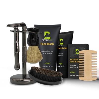 China Fair Trade Facial Hair Beard Grooming Kit Face Moisturizer Conditioner Face Wash for sale