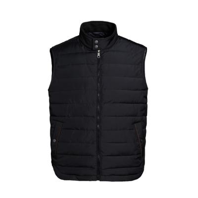 China Wholesale Custom Logo Anti-Wrinkle Full Down Sleeveless Bodywarmer Mens Lightweight Zipper Padded Quilted Stripper Vest Vest for sale