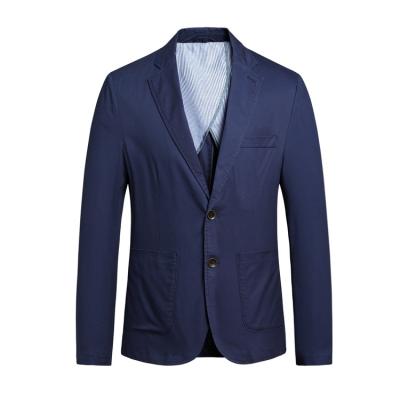 China OEM Quality Softshell Business Work Suit Cotton Breathable Casual Washed Slim Fit Blazer With Two Button for sale