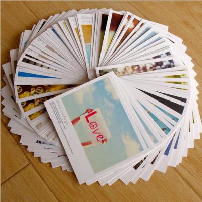 China Europe Custom Printing Lovely Thank You Card Postcard With Logo for sale