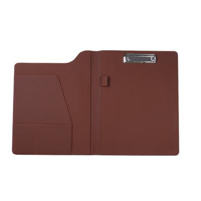 China Custom Logo Print Organizer Bag Universal Leather Hardcover Book Leather Legal Department of Health Medical Record Folder for sale