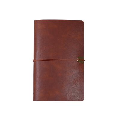 China High Quality Convenient Soft Daily Schedule Notebook Custom PU Spiral Travel Diary Travel Diary Weekly Notebook Spiral Notebook with Round Ring Binder Button for sale