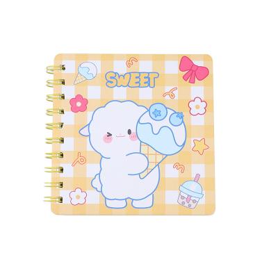 China High Quality Blank Travel Private Label Cartoon Pattern Notebook Dotted Square Dotted Square Spiral Notebook Daily Planner for sale