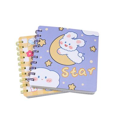 China Beautiful high quality empty cover small notebook pocket spiral school diary kawaii cute environmentally friendly girl for sale