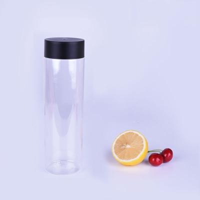 China Disposable Plastic Cylinder Water 300ml Pet Bottle For Fresh Fruit Juice for sale