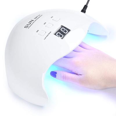 China 48W LED Gel Nail Lamp Nail Dryer Portable Fast Curing Manicure/Pedicure LED Curing Lamp with 30s 60s 99s Timer Suitable for Fingernails and Toenails for sale