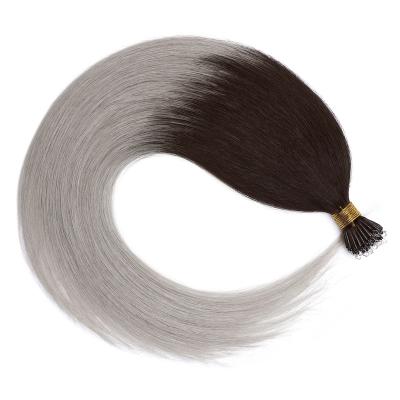 China Natural Nano Straight/Natural Wavy Hair Tip Hair Extension 50g Silky Straight Hair Extension for sale