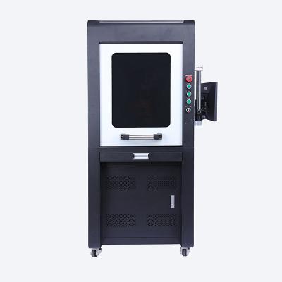 China High Efficient Gold Area Big Silver Fiber Laser Marking Metal Closed Laser Marking Machine for sale