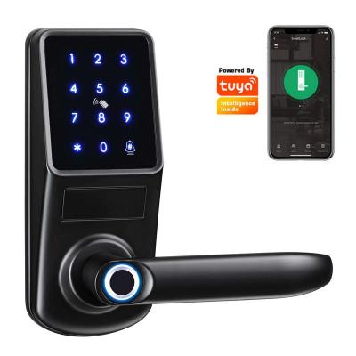 China Deadbolt Digital Keypad Anti Theft Home Office Apartments Hotel Smart Door Lock Digital TTlock Tuya WiFi Remote Control Fingerprint for sale