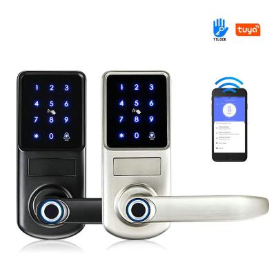 China Deadbolt Home Electronic Biometric Fingerprint Security APP Home Office Home BLE Wifi TTlock Apartments Hotel Smart Door Lock for sale