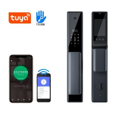 China smart home hotel apartments office 3D face recognition door lock camera hole tuya cerradura inteligente digital fingerprint wifi for sale