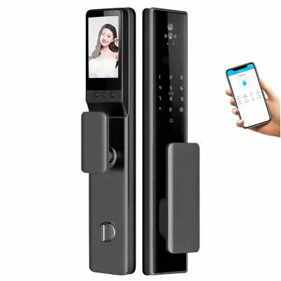 China Smart home hotel apartments office apartments door lock doorbell lock wifi digital biometric fingerprint 3D biometric with camera for sale