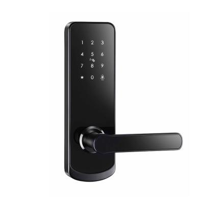 China Apartments Hotel Door Handle Electronic Fingerprint Electronic Door Lock Home Office Good Finish Low Noise for sale