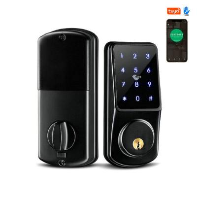 China Front Door Lock Electronic Keypad Home Keyless Entry Office Hotel Apartments WiFi Smart Deadbolt Door Lock for sale