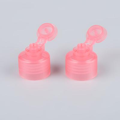 China Non Flip Pink Or Customized Plastic Flip Top Cap For Bottles PP Material Flip Top Cap for sale