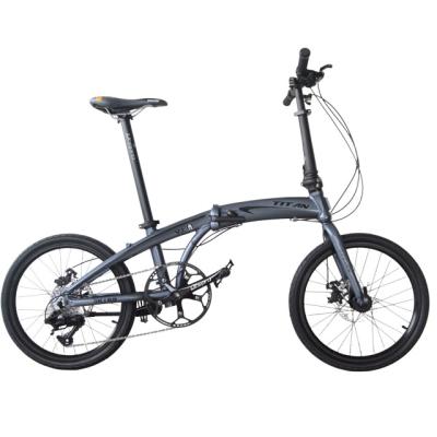 China Aluminum Alloy 20 Inch Folding Bike 9 Speed ​​Urban Road Bike Folding Frame Ultralight Urban Road Bike for sale