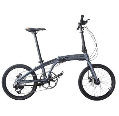 China Hot Selling Aluminum Alloy 9 Speed ​​Folding 20 Inch Lightweight Adult Folding Portable Bicycle Bike for sale