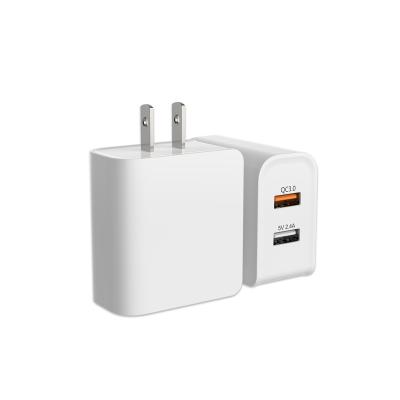 China Fast Charging Dual USB Wall Charger Dual Port USB C Fast Charging Charger for sale