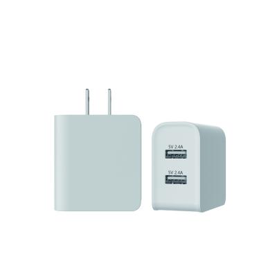 China Quality Mobile Phone Fast Charging Charger Dual USB Wall Charger 5V 2.4A Dual Port for sale