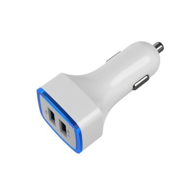 China Dual USB Car Charger USB Car Charger Fast Charging Adapter For Mobile Phone for sale