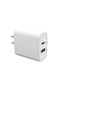 China PD Fast Charging Access 38W Dual Fast Charging Type-C QC3.0 Wall Charger PD3.0 USB-C Power Adapter for sale