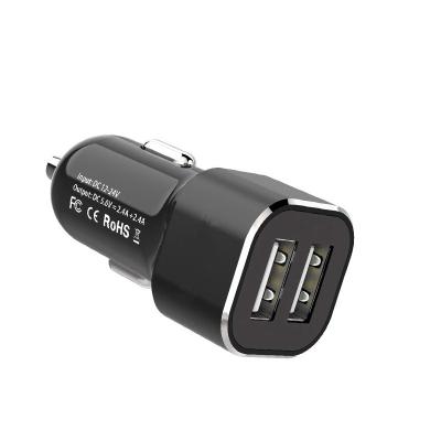 China USB A Car Charger 5V 4.8A Fast Charging Dual Port Car Charger for sale