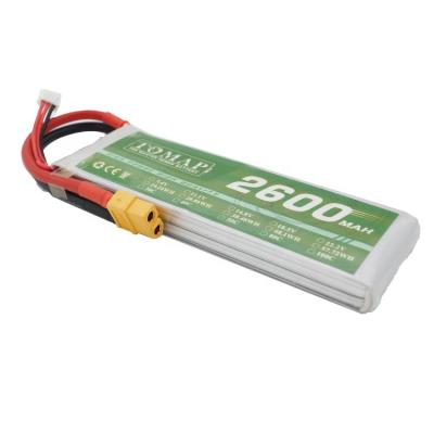 China Toys TOMAP 7.4v lithium battery 25c 2600mah lion battery pack for model airplanes for sale