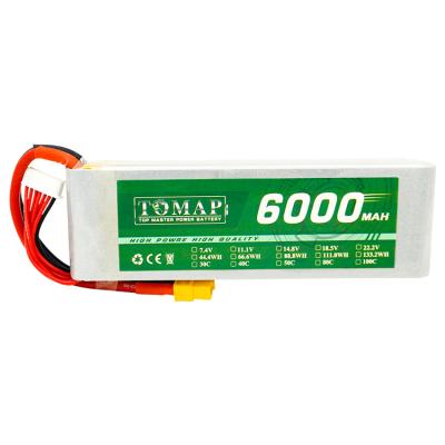 China Safety Environmental Long Life Polymer 6000mah Rechargeable Li-ion Battery 7.4v Pack With CE FCC Certificates for sale