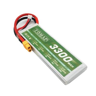 China Cheap Toys Price 2S 3S 4S 5S 6S Cell 7.4V 11.1V 14.8V 18.5V 22.2V 25C 30C 40C 50C 3300 Mah Battery Lithium Ion Battery For Rc Airplanes for sale