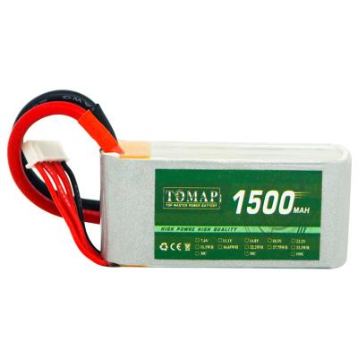 China Toys High Discharge Rate 100C Model Aircraft Batteries Lithium Ion Rechargeable Battery Mah For RC 1500 Devices for sale