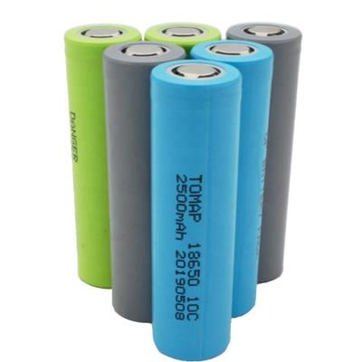 China For E-cigarette Promotion High Discharge 3C 2500Mah 3.7 Volt Li Ion Battery 18650 Battery Volume For E-bike Or Electric Scooter for sale