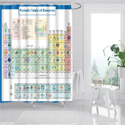 China Family Rules Shower Curtain Motivational Curtain and Inspirational Educational Living Quotes Bathroom Decor for Kids in Tub Showers for sale