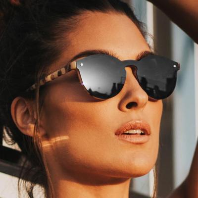 China Maltessa Custom Logo Glass Sunglasses Fashion Sunglasses Retro One Piece Running Round TR90 Premium Sunglasses for sale