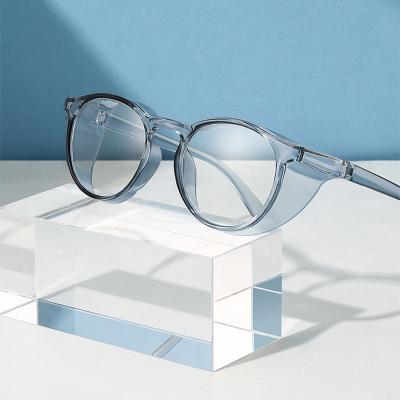 China 2021 Pollen Glasses Premium Round Eyeglass Frames For Women Anti Fog Light Blue Anti Fog Pollen Glasses for sale